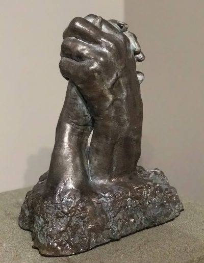 Hands in Hydrostone Cold Cast Bronze, Pigmented Resin