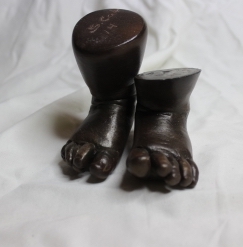 Cold Cast Bronze on Hydrostone Baby Feet